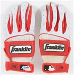 2010-13 Joey Votto Cincinnati Reds Signed Franklin Game Worn Batting Gloves (MEARS LOA & PSA/DNA)