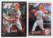 2010-13 Joey Votto Cincinnati Reds Signed Franklin Game Worn Batting Gloves (MEARS LOA & PSA/DNA)