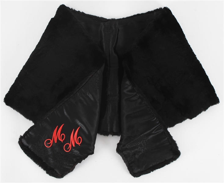 1950s Marilyn Monroe Monogrammed Black Seal Fur Cape (MEARS LOA/Sydney Guilaroff Letter)