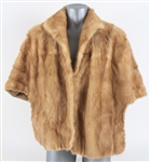 1960s Raquel Welch Monogrammed Blonde Mink Stole (MEARS LOA/Sydney Guilaroff Letter)