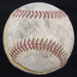 1973 Milwaukee Brewers Cleveland Indians OAL Cronin County Stadium Game Used Baseball (MEARS LOA)