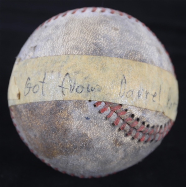 1973 Baseball Gifted by Darrell Porter of the Milwaukee Brewers (MEARS LOA)