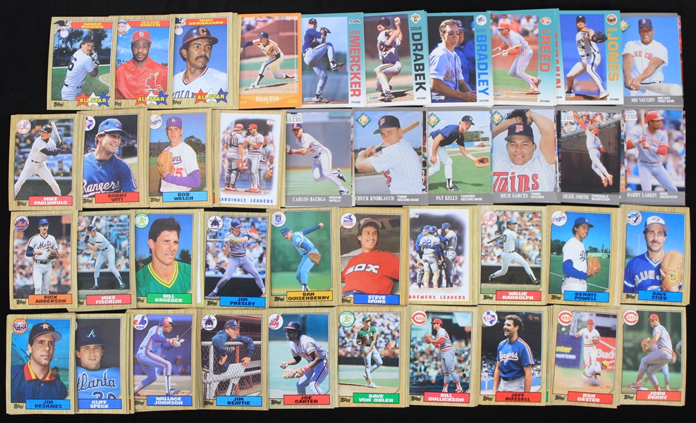 1970s-2000s Baseball Football Basketball Trading Card Collection - Lot of 2,000+