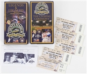 2000-07 Milwaukee Brewers Memorabilia Collection - Lot of 7 w/ County Stadium VHS Tapes and 2007 Postseason Ghost Tickets