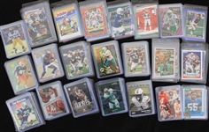 1990's-2020's Football & Basketball Trading Card Collection - Lot of 900+ w/ Aaron Donald, JJ Watt, Lawrence Taylor, Randy Moss & More