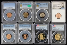 1800's-2000's Slabbed Coin Collection - Lot of 18 w/ Silver Dollars, Pennies, Ancient Currency & More