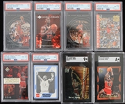 1989-2005 Michael Jordan Chicago Bulls Slabbed Basketball Trading Card Collection - Lot of 18 w/ North Carolina Collegiate Collection, Fleer, Upper Deck & More