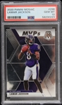 1992-2021 Slabbed Football Trading Card Collection - Lot of 12 w/ Lamar Jackson, Justin Herbert, Dalvin Cook & More