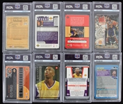 1992-2004 Kobe Bryant Shaquille O'Neal Los Angeles Lakers Slabbed Basketball Trading Cards - Lot of 12