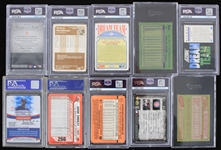 1950-2004 Slabbed Baseball Trading Card Collection - Lot of 20 w/ Nolan Ryan, Roger Clemens, Mark McGwire, Rickey Henderson & More 
