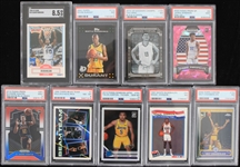 1990-2020 Slabbed Basketball Trading Card Collection - Lot of 9 w/ Magic Johnson, Wilt Chamberlain, David Robinson, Kevin Durant & More 