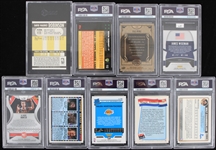 1990-2020 Slabbed Basketball Trading Card Collection - Lot of 9 w/ Magic Johnson, Wilt Chamberlain, David Robinson, Kevin Durant & More 