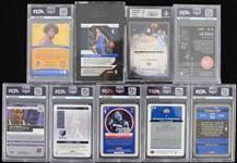 2003-19 Slabbed Baketball Trading Card Collection - Lot of 9 w/ Stephen Curry, Ja Morant, Carmelo Anthony, Jalen Brunson & More