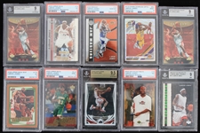 2003-20 LeBron James Cavaliers/Lakers Slabbed Basketball Trading Card Collection - Lot of 10