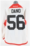 2015-16 Marko Dano Chicago Blackhawks Practice Jersey (MEARS LOA)