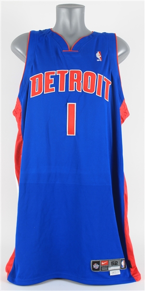 2003-04 Chauncey Billups Detroit Pistons Game Worn Road Jersey (MEARS A5) NBA Championship Season
