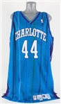 2000-01 Derrick Coleman Charlotte Hornets Game Worn Road Jersey (MEARS A5)
