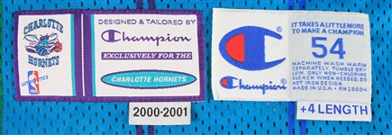 2000-01 Derrick Coleman Charlotte Hornets Game Worn Road Jersey (MEARS A5)