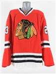 2015-16 Jan Hejda Chicago Blackhawks Training Camp Jersey (MEARS LOA)