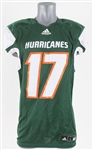 2016 Miami Hurricanes Jackson #17 Football Jersey