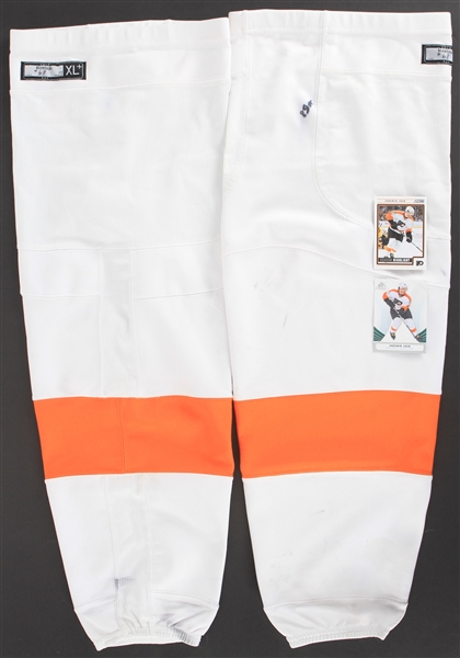 2011-12 Jaromir Jagr Philadelphia Flyers Game Worn Socks (MEARS LOA)