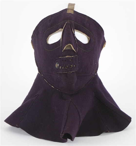 1920s Wool Executioners Mask Wrestling / Football Helmet Liner w/ Collar (MEARS LOA)