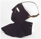 1920's Wool Executioners Mask Wrestling / Football Helmet Liner w/ Collar (MEARS LOA)