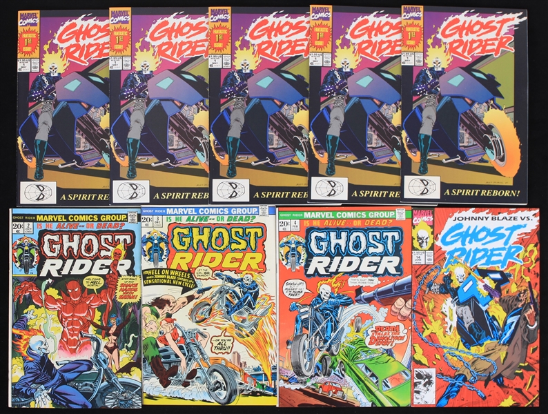 1970s-90s Ghost Riders Marvel Comic Books - Lot of 9