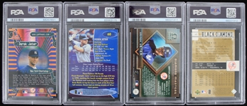 1998-2000 Derek Jeter New York Yankees Graded Trading Cards (PSA Slabbed) (Lot of 4)