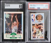 1986-1991 Larry Bird Boston Celtics Graded Trading Cards (PSA Slabbed) (Lot of 2)