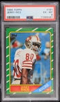 1986 Jerry Rice San Francisco 49ers Trading Card #161 Graded EX-MT 6 (PSA Slabbed)