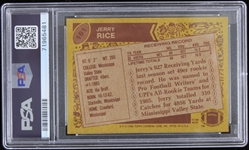 1986 Jerry Rice San Francisco 49ers Trading Card #161 Graded EX-MT 6 (PSA Slabbed)