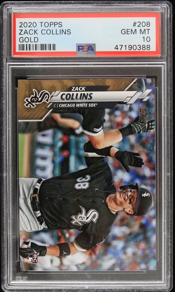 2020 Zack Collins Chicago White Sox Topps Trading Card #208 Graded GEM MT 10 (PSA Slabbed)