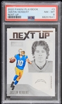 2020 Justin Herbert Los Angeles Chargers Panini Playbook Trading Card #3 Graded NM-MT 8 (PSA Slabbed)