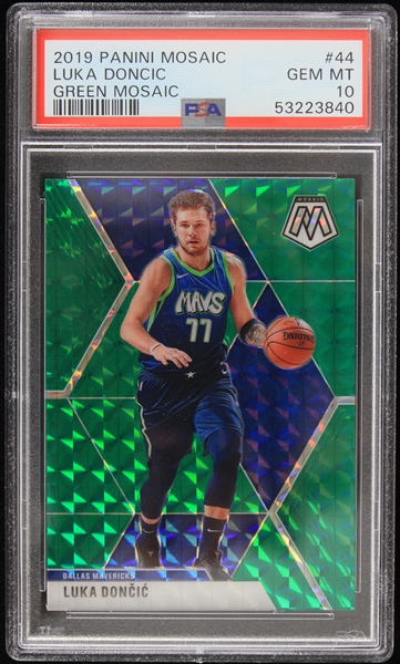 Lot Detail - 2019 Luka Doncic Dallas Mavericks Panini Mosaic #44 ...