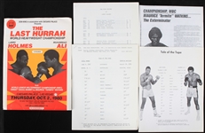 1980 Larry Holmes vs Muhammad Ali "The Last Hurrah" Press Folder
