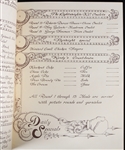1980's Larry Holmes Four Corners Lounge Menu