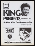 1977 Don King Presents A Night With The Heavyweights Program