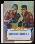 1964 Sonny Liston vs Cassius Clay Theatre Network Televison Souvenir Program