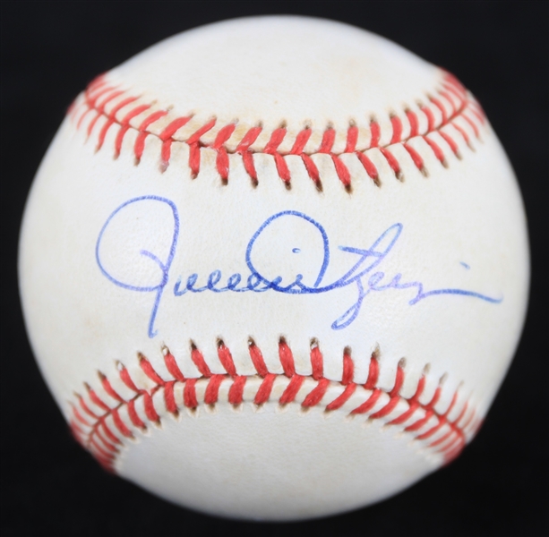 1992 Rollie Fingers Oakland Athletics Signed OAL Brown Baseball (JSA)