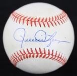 1992 Rollie Fingers Oakland Athletics Signed OAL Brown Baseball (JSA)