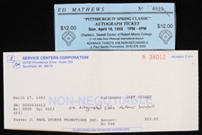 1993 Eddie Mathews Milwaukee Braves Signed ONL White Baseball (JSA)