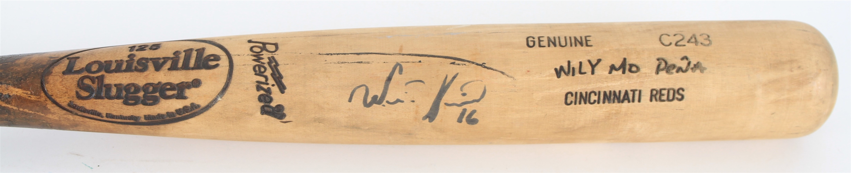 2002-05 Wily Mo Pena Cincinnati Reds Signed Louisville Slugger Professional Model Game Used Bat (MEARS LOA/JSA)