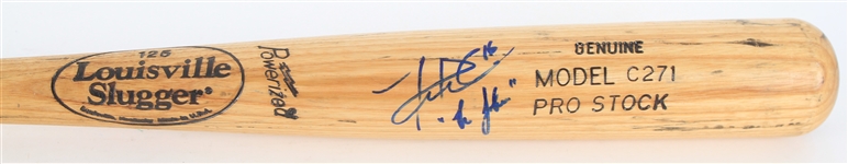 1997-98 Joe Randa Kansas City Royals Signed Louisville Slugger Professional Model Bat (MEARS LOA/JSA) 
