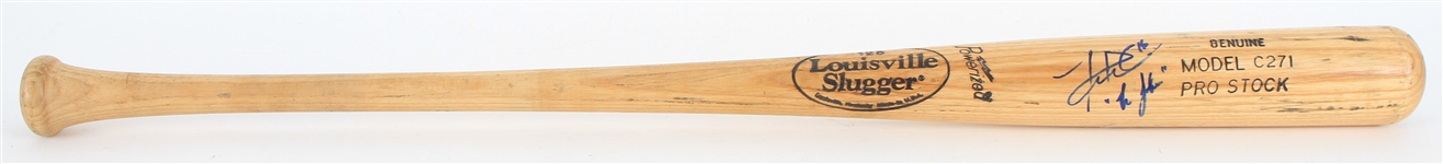 1997-98 Joe Randa Kansas City Royals Signed Louisville Slugger Professional Model Bat (MEARS LOA/JSA) 