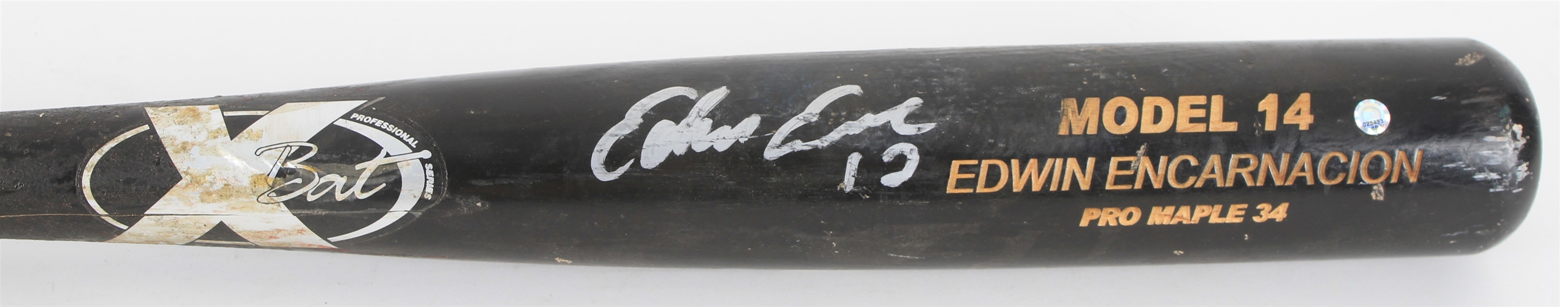 2006 Edwin Encarnacion Cincinnati Reds Signed XBat Professional Model Game Used Bat (MEARS LOA/JSA/MLB Hologram/Reds Letter)