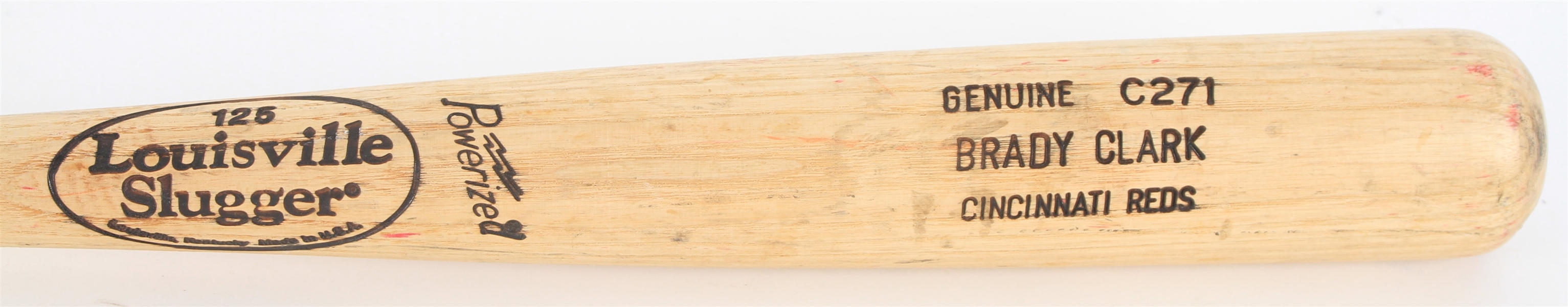 2002 Brady Clark Reds/Mets Louisville Slugger Professional Model Game Used Bat (MEARS LOA)
