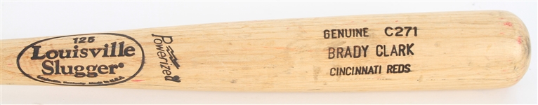 2002 Brady Clark Reds/Mets Louisville Slugger Professional Model Game Used Bat (MEARS LOA)