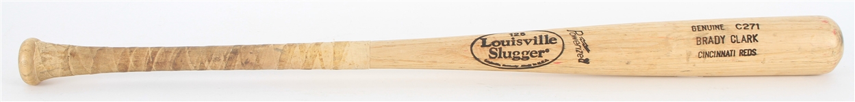 2002 Brady Clark Reds/Mets Louisville Slugger Professional Model Game Used Bat (MEARS LOA)