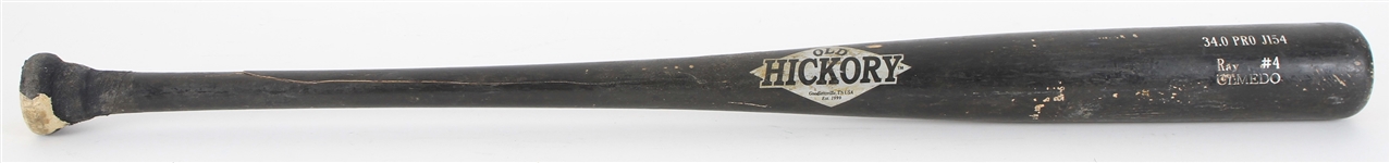 2003-05 Ray Olmedo Cincinnati Reds Old Hickory Professional Model Game Used Bat (MEARS LOA)